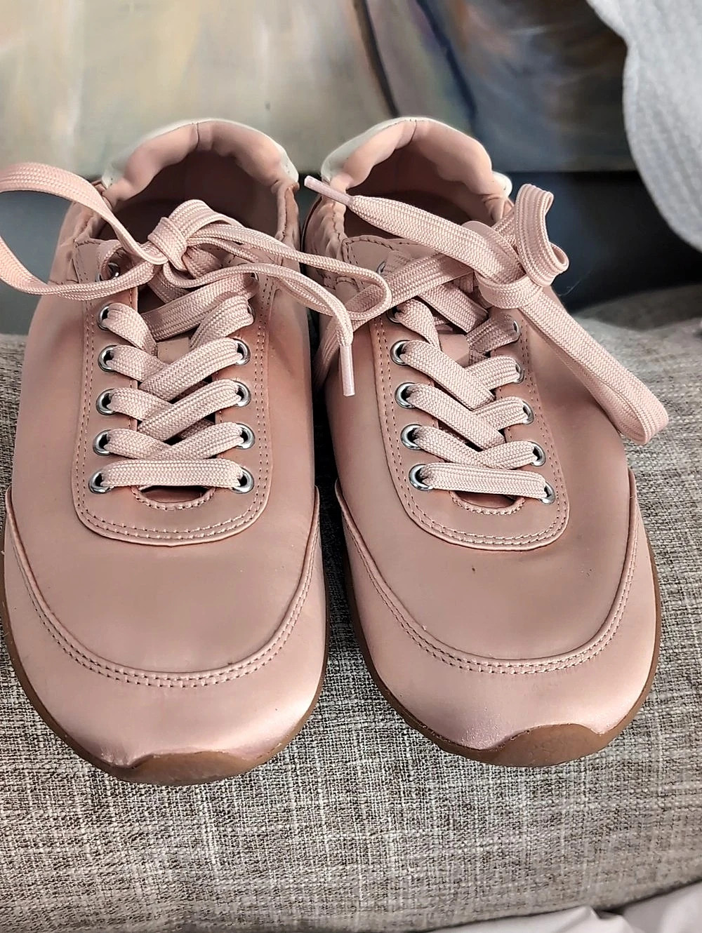 Pink ballet Aldo Lace-Up Sneakers Like New
